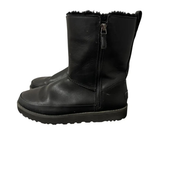 UGG Leather Boots | 11 black - Picture 2 of 11